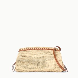 MAUDE CONVERTIBLE CLUTCH NATURAL TAN