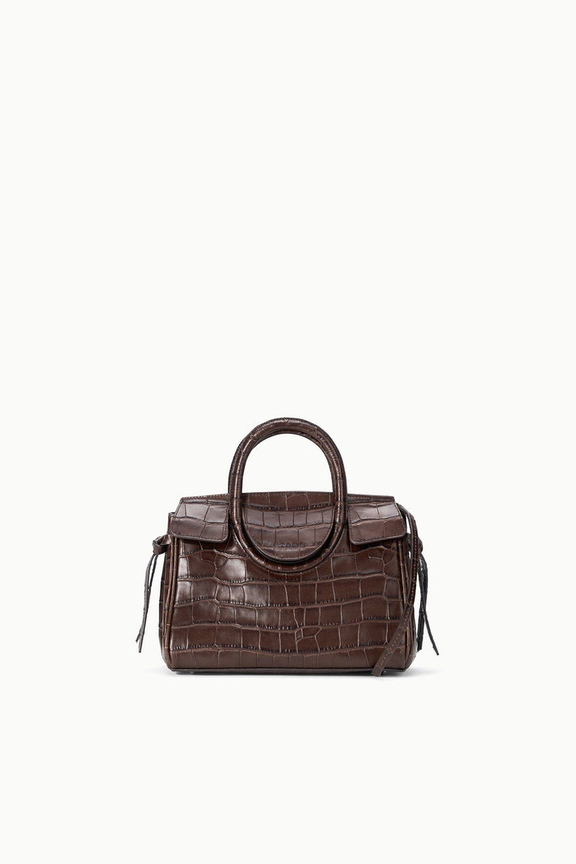 MAUDE MINI CARRYALL ESPRESSO CROCO