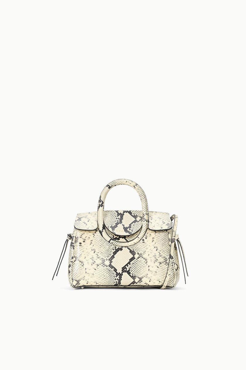 MAUDE MINI CARRYALL WHITE SNAKE