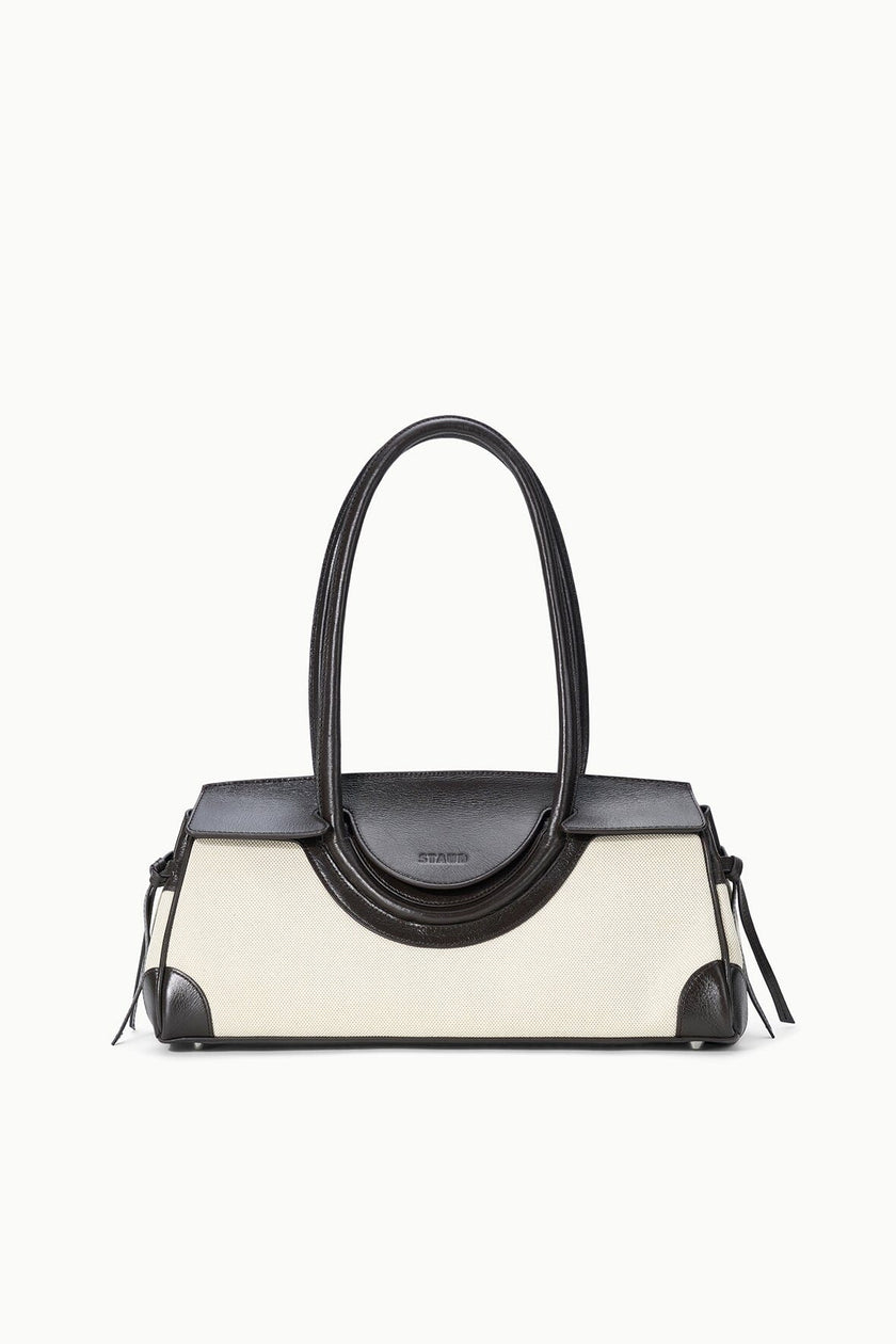 MAUDE SHOULDER BAG NATURAL ESPRESSO