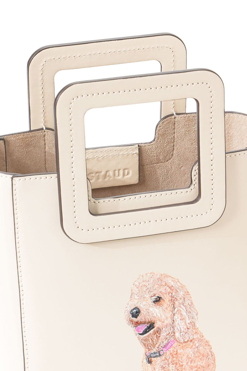 CUSTOM MINI SHIRLEY LEATHER BAG CREAM - Image 3