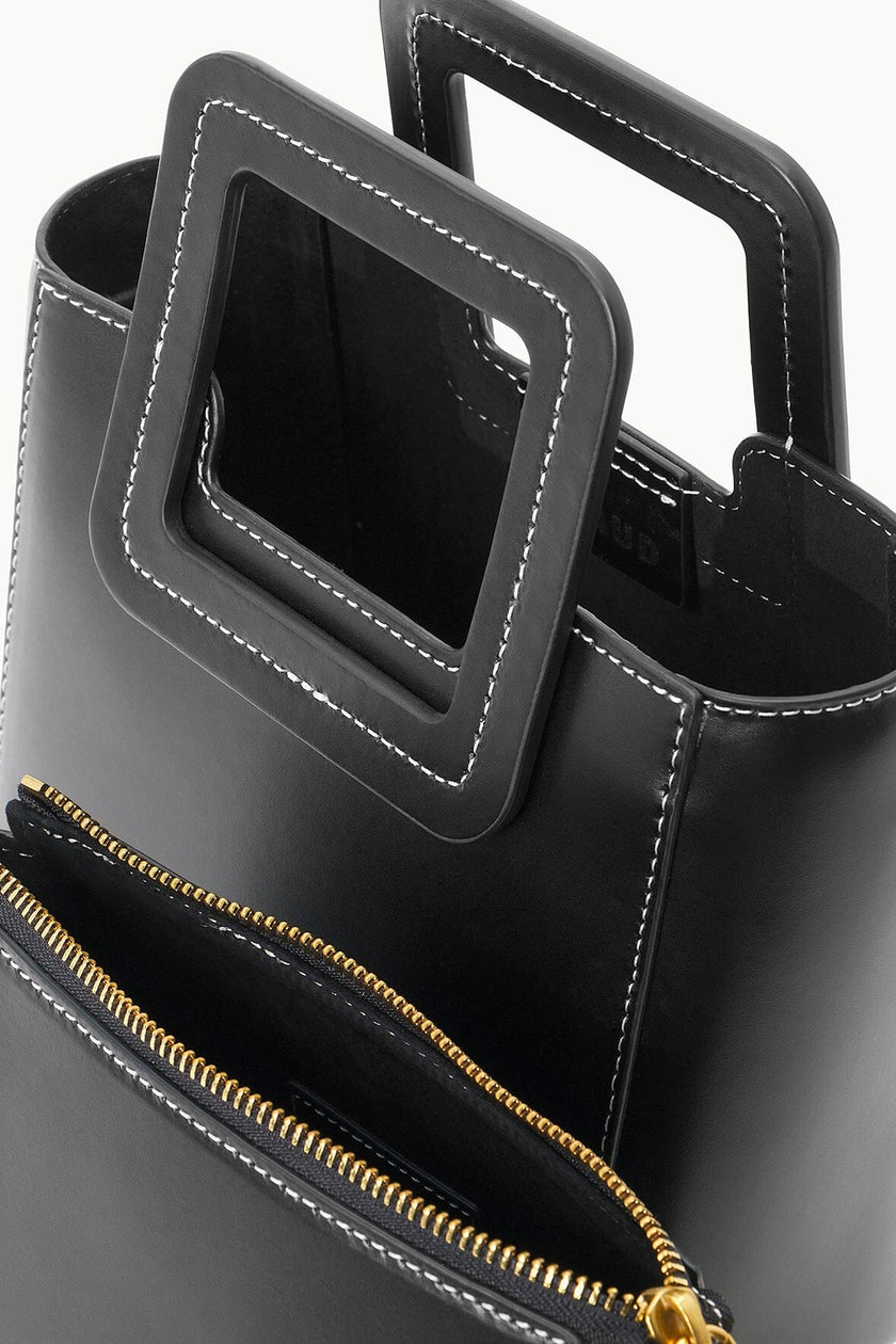 CUSTOM MINI SHIRLEY LEATHER BAG BLACK - Image 6