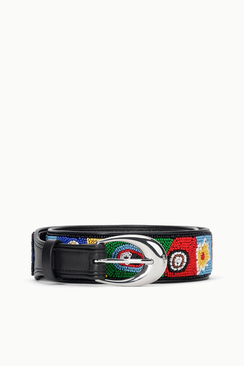 MOON BUCKLE BELT BEADED MILLEFIORE