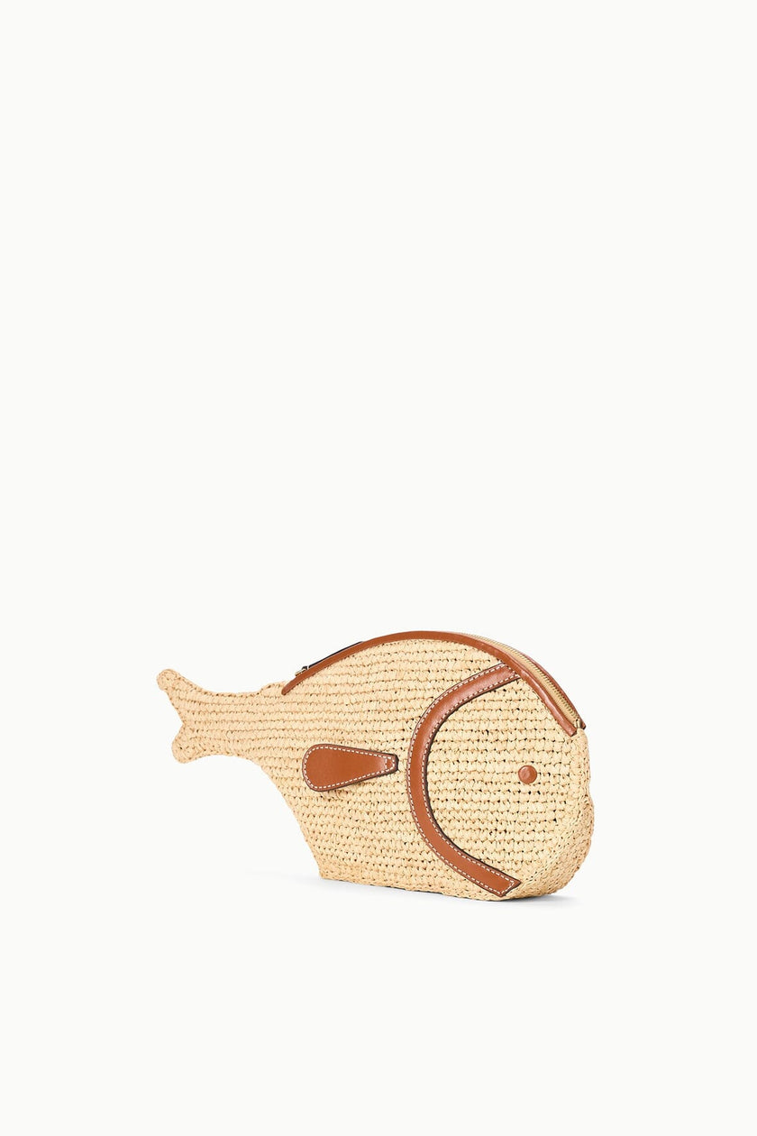 PESCE RAFFIA CLUTCH NATURAL TAN - Image 5