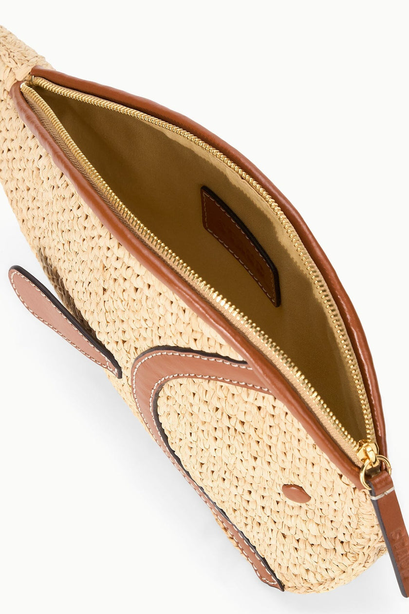 PESCE RAFFIA CLUTCH NATURAL TAN - Image 7