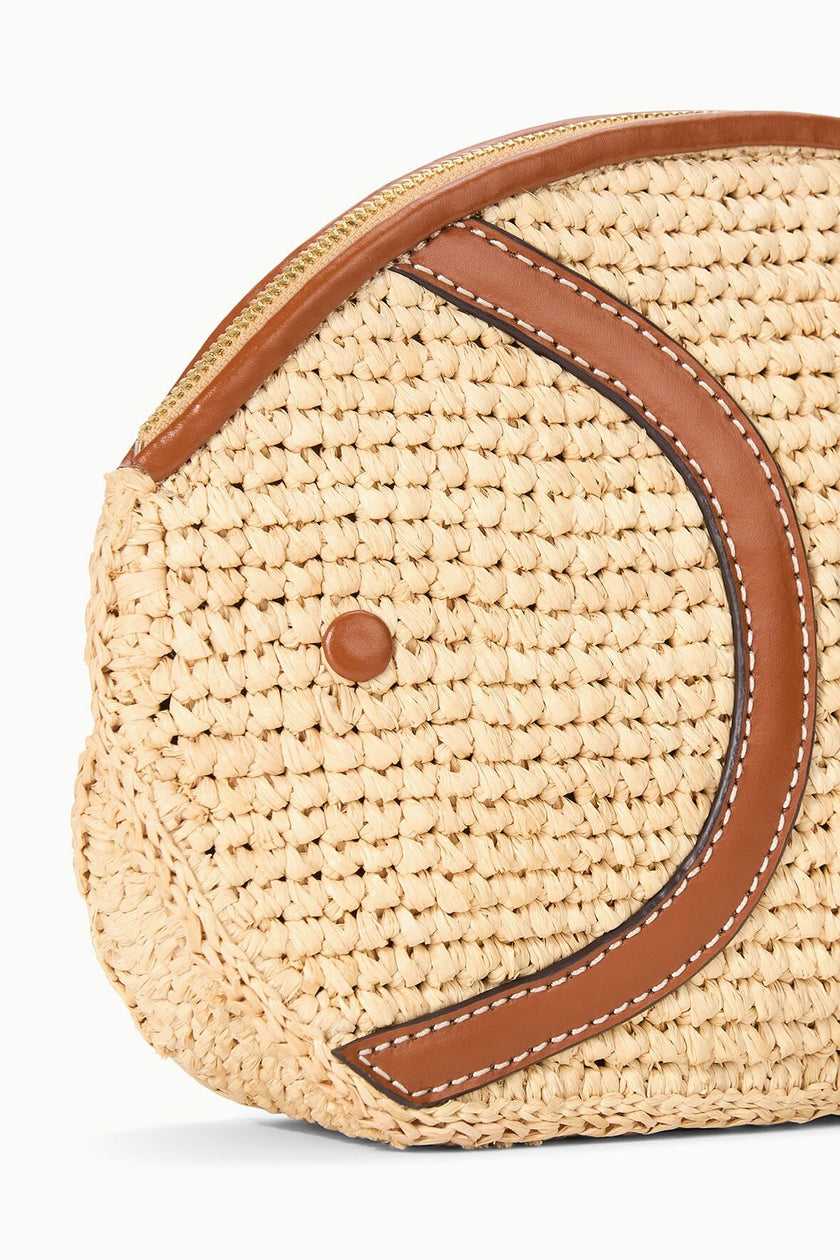 PESCE RAFFIA CLUTCH NATURAL TAN - Image 8