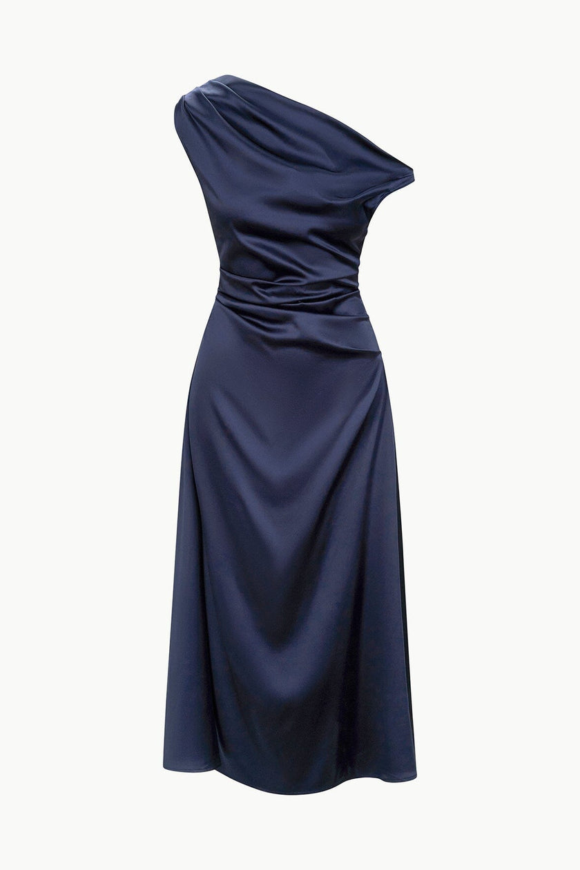 PHARE SILK DRESS NAVY - Image 6