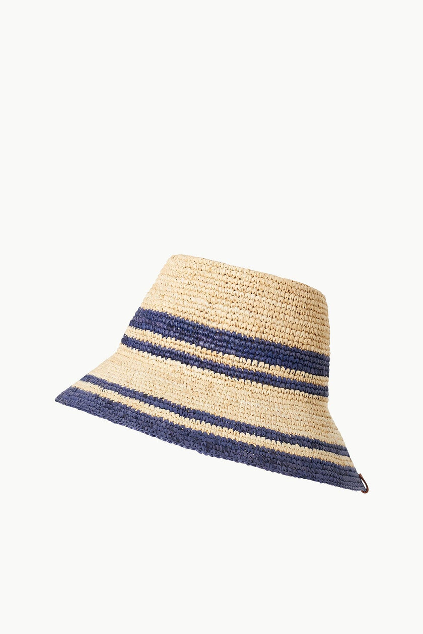 RITA BUCKET HAT NATURAL NAVY - Image 3