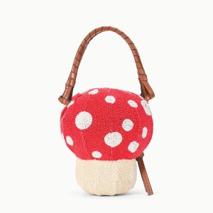 SHROOM BEADED BAG  MUSHROOM