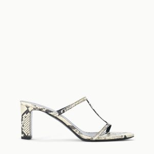 TALITA HEEL  WHITE SNAKE