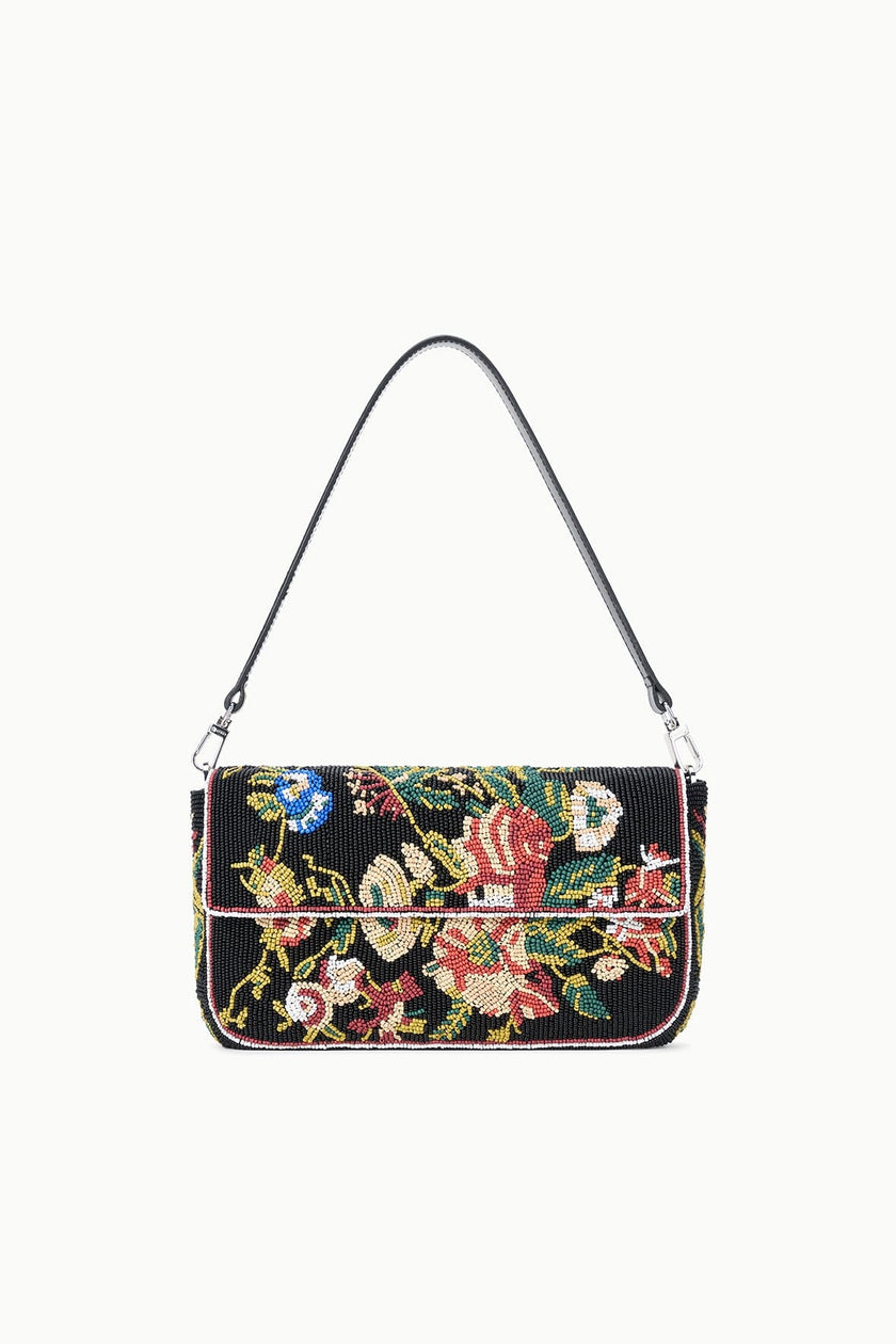 TIMMY SHOULDER BAG BLACK FLORAL