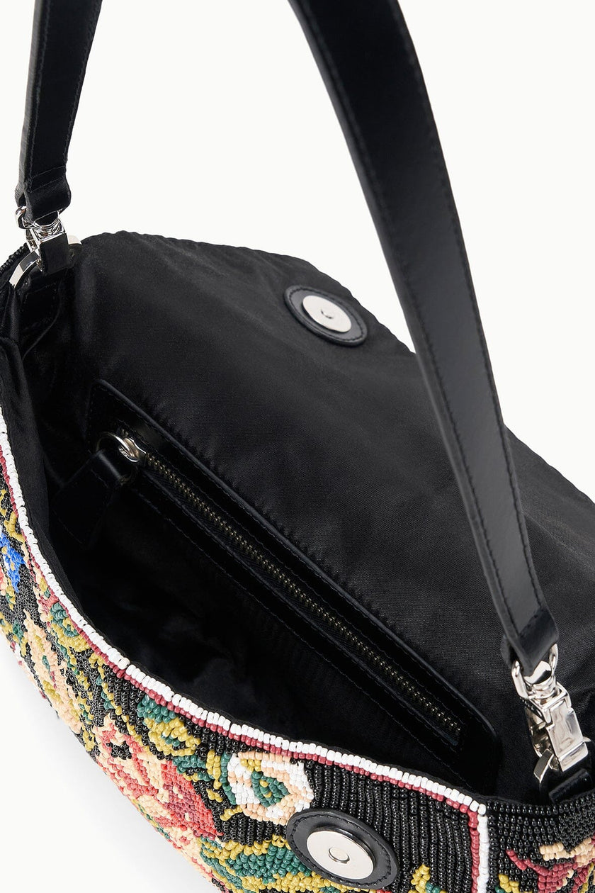 TIMMY SHOULDER BAG BLACK FLORAL - Image 7