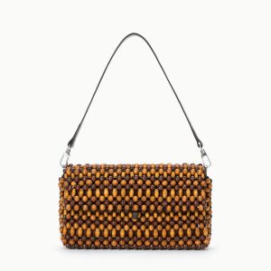 TIMMY SHOULDER BAG MULTI WOOD BEADS