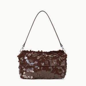 TIMMY SHOULDER BAG CACAO SEQUINS