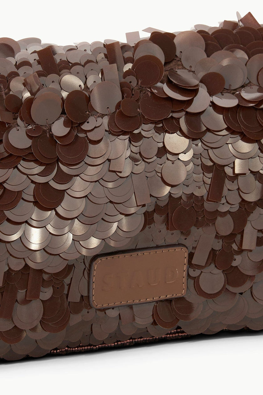 TIMMY SHOULDER BAG CACAO SEQUINS - Image 6