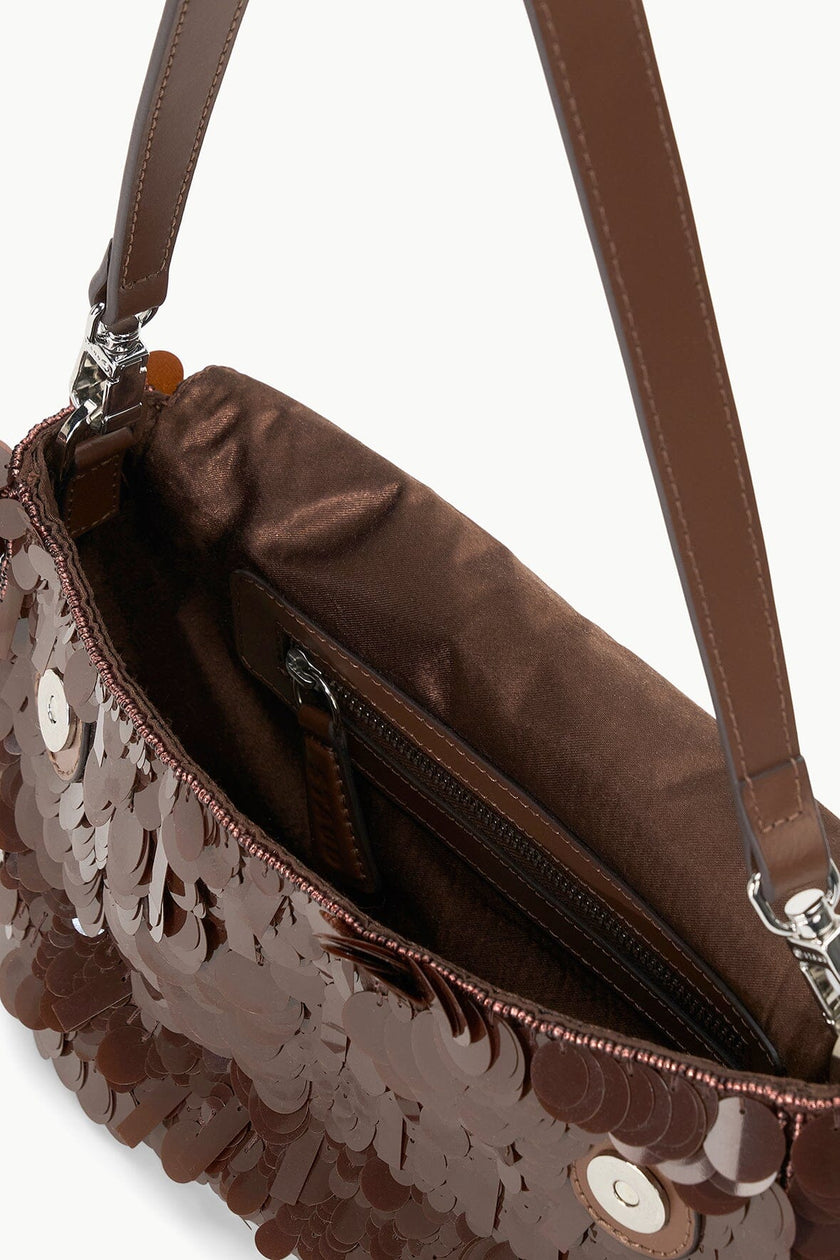 TIMMY SHOULDER BAG CACAO SEQUINS - Image 4