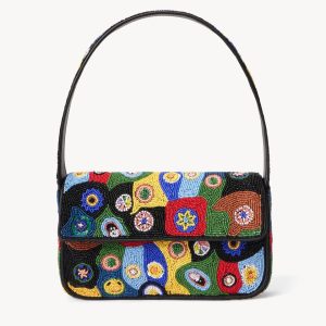 TOMMY BEADED BAG BLACK MILLEFIORI