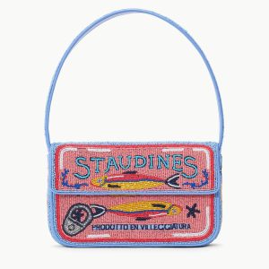 TOMMY BEADED BAG  STAUDINES PINK
