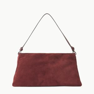 WALLY SHOULDER BAG MAHOGANY SUEDE