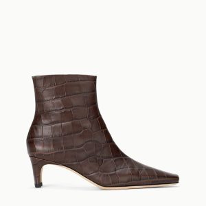 WALLY ANKLE BOOT  ESPRESSO CROCO