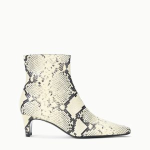 WALLY ANKLE BOOT  WHITE SNAKE
