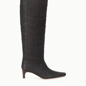 WALLY BOOT  ESPRESSO WOVEN LEATHER