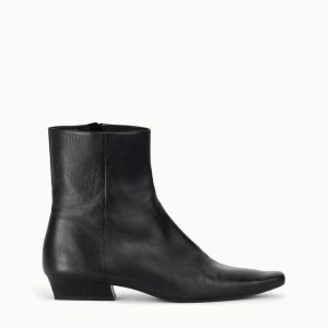 WALLY FLAT ANKLE BOOT BLACK