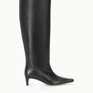 WIDE SHAFT WALLY BOOT BLACK