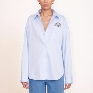 CUSTOM STAUD x C.BONZ CLASSIC OVERSIZED SHIRT OXFORD BLUE